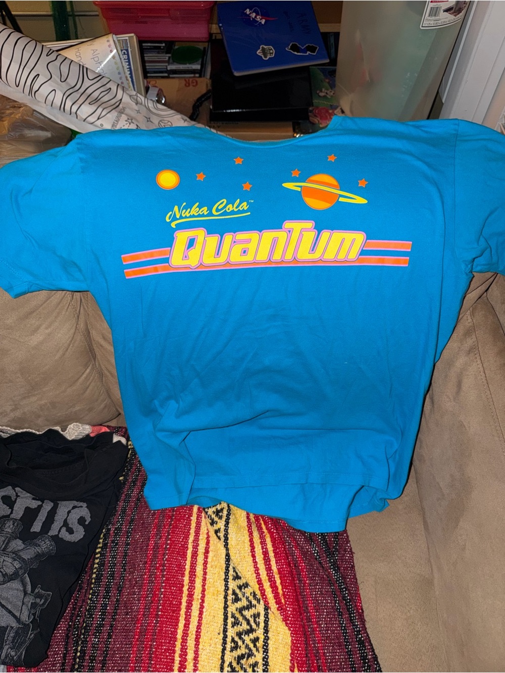 Fallout Nuka Cola Quantum Short Sleeve Tee - Bright Blue